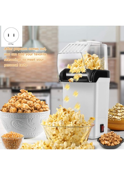 Hava Patlamış Mısır Popper Maker Electric Sıcak Hava Patlamış Mısır MAKINESI-1200W Yağsız Abd Fişi (Yurt Dışından) fiyatları