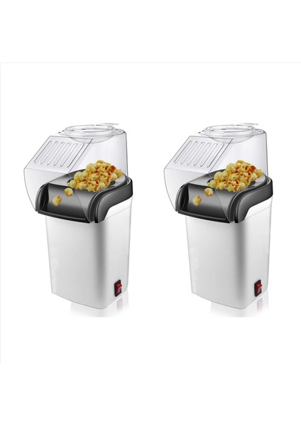 2x Hava Patlamış Mısır Popper Maker Elektrikli Sıcak Hava Patlamış Mısır MAKINESI-1200W Yağsız Abd Fişi (Yurt Dışından)