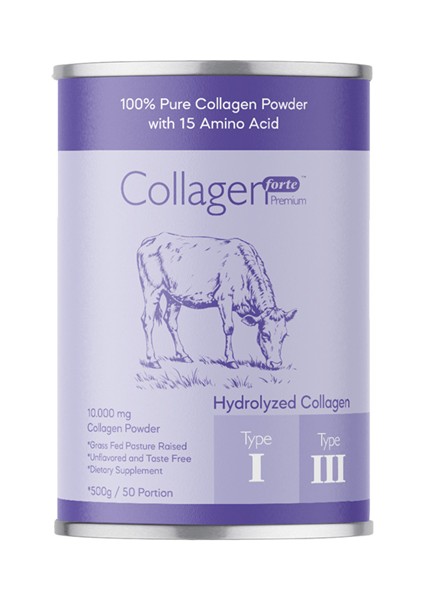 Saf ve Doğal Çift Hidrolize Kolajen Peptitler Içeren Takviyesi (50 Günlük) 500G