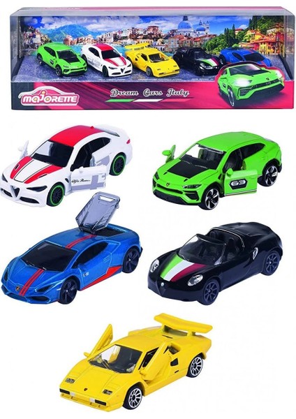 Majorette Dream Cars Italy 5'li Koleksiyon Paketi