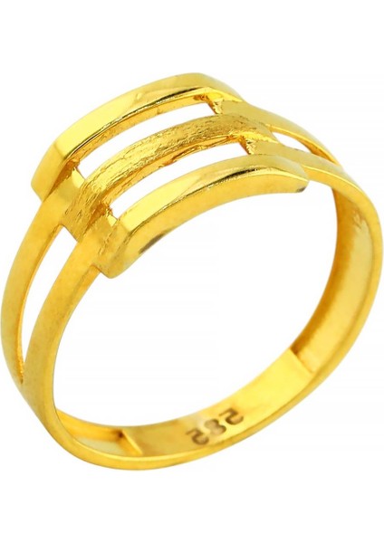 14 Ayar Altın Kaburga Yüzük - 0198954