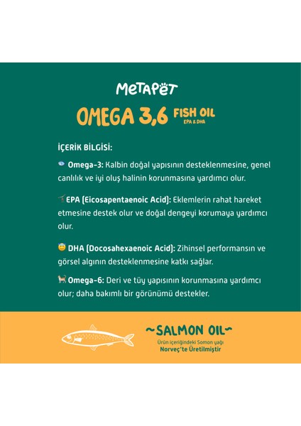 Kediler Için Balık Yağı, Premium Norveç Somonu Yağı, Omega 3 ve 6, Yüksek Epa-Dha indirimleri