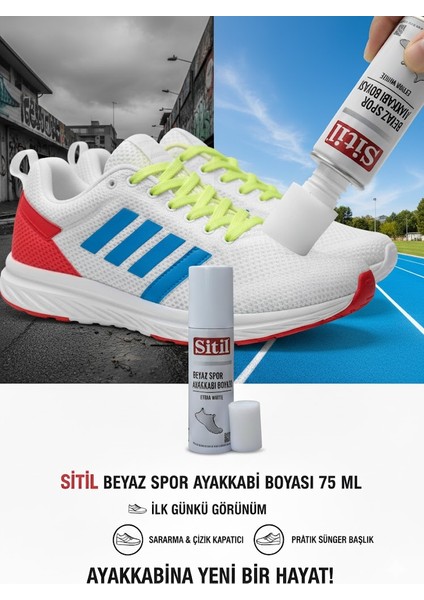 Beyaz Spor Ayakkabı Boyası 75 ml