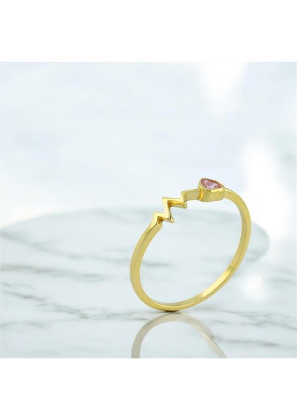 14 Ayar Altın Kalpli Yüzük - 0201336 fiyatları