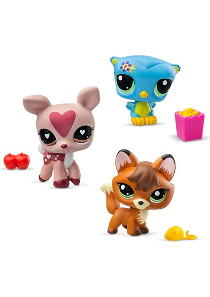 Minişler Seri 3 Forest Pets 3'lü Figür Paketi Baykuş Geyik Tilki Orijinal Minişler Yeni Seri fırsatları