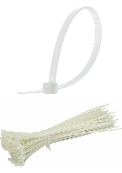 100 Adet Plastik Cırt Kelepçe Kablo Bağı Kablo Düzenleyici-4.8 x 380 mm fiyatları