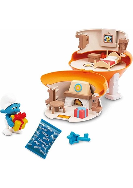Şirinler Evi Oyun Seti Şakacı Şirin ve Evi The Smurfs Figür Şakacı Şirin ve Mantar Evi