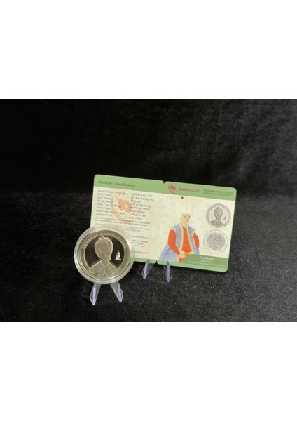 I. Ahmed – Osmanlı Padişahları Serisi No:14 Gümüş Hatıra Sikkesi (925 Ayar, Proof) fiyatları