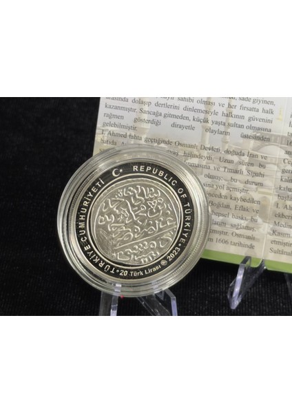 I. Ahmed – Osmanlı Padişahları Serisi No:14 Gümüş Hatıra Sikkesi (925 Ayar, Proof) fırsatları
