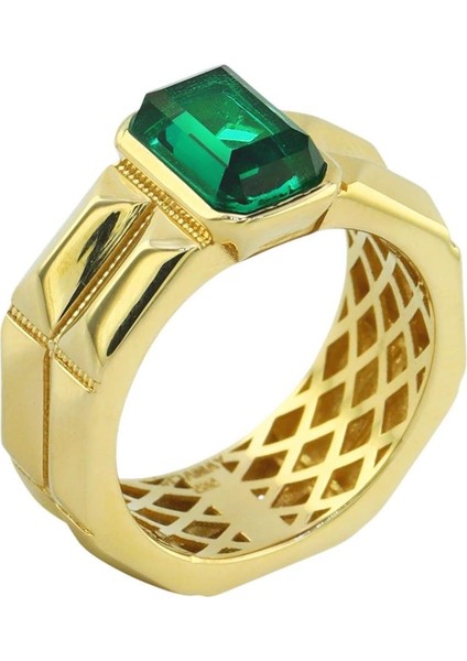 14 Ayar Altın Renkli Yüzük - 0194618