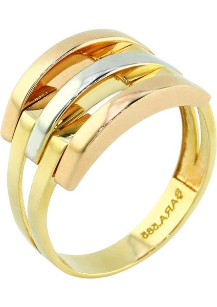 14 Ayar Altın Kaburga Yüzük - 0198976