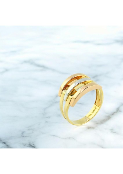 14 Ayar Altın Kaburga Yüzük - 0198976 fiyatları