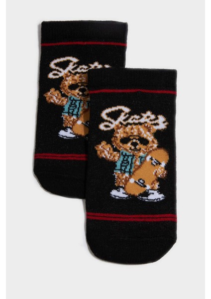 Erkek Çocuk 3'lü Pamuklu Patik Çorap F4707A8NS modelleri