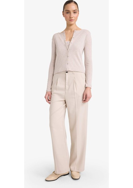 Slim Fit Dar Kesim Bisiklet Yaka Ribana Uzun Kollu Tişört G6337AX25WN fiyatları