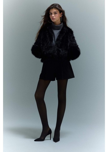 Kadın Puantiyeli Termal Külotlu Çorap F8640AXNS