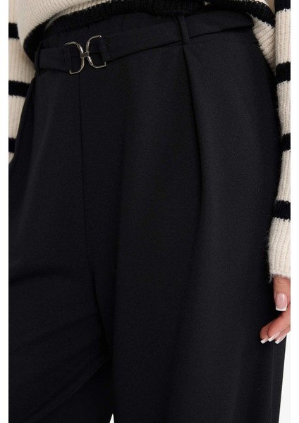 Straight Wide Düz Paça Krep Pantolon G1120AX25AU modelleri