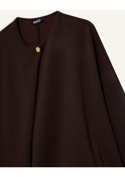 Regular Fit Bisiklet Yaka Cepli Pelerin Hırka F3686AX25AU indirimleri