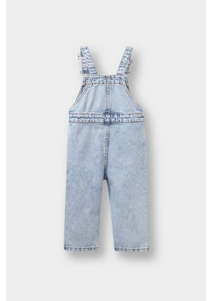 Erkek Bebek Etiket Baskılı Jean Tulum F3781A525AU indirimleri