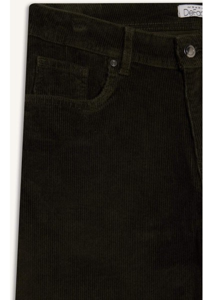 Regular Fit Fitilli Kadife Pantolon F3800AX25AU modelleri