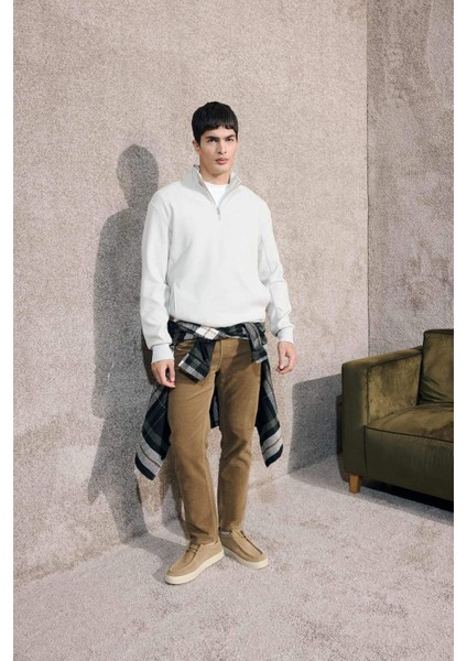 Regular Fit Fitilli Kadife Pantolon F3800AX25AU