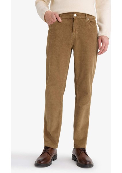 Regular Fit Fitilli Kadife Pantolon F3800AX25AU fiyatları