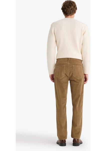 Regular Fit Fitilli Kadife Pantolon F3800AX25AU fırsatları