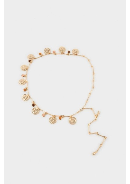 Kadın Gold Sallantılı Metal Zincir Kemer G3688AXNS fiyatları