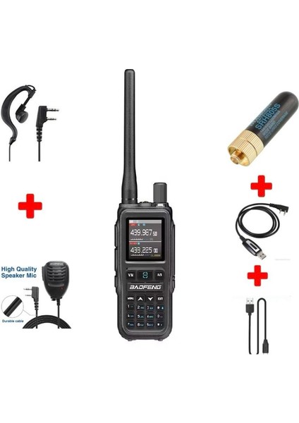 UV5R Mini El Telsizi Gri Full Paket modelleri