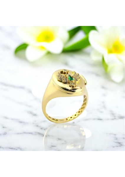 14 Ayar Altın Hayvan Figürlü Yüzük - 0200857 fiyatları