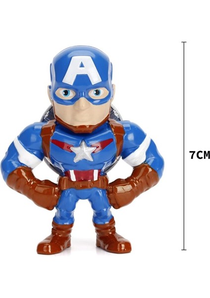 Marvel 4'lü Avengers Figür Seti Ironman-Antman-Black Panther-Captaın Amerıca Metal Figür Seti Marvel fiyatları