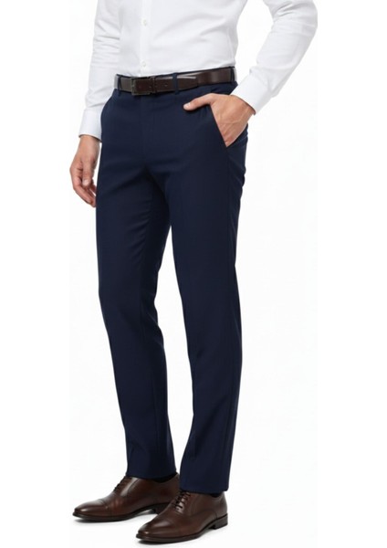 Erkek Regular Fit Armürlü Kumaş Pantolon Likra Kumaş BGL-ST05038 fiyatları