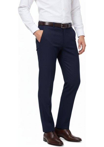 Erkek Regular Fit Armürlü Kumaş Pantolon Likra Kumaş BGL-ST05038 modelleri