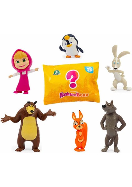 Maşa Koca Ayı Figür Seti Oyuncak Maşa Koca Ayı Figürleri 6 Figür + Süpriz Figür fiyatları