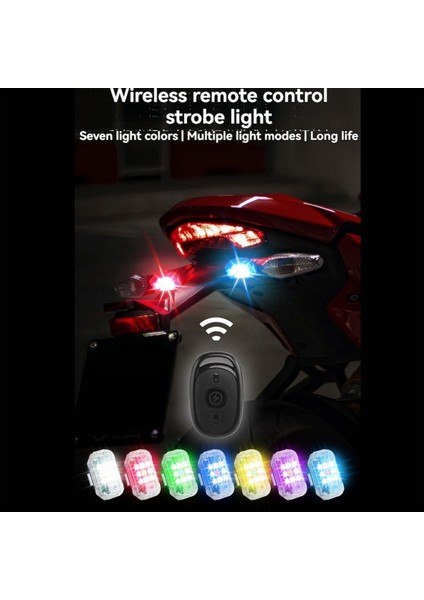 Uzaktan Kumandalı 4 Adet Kablosuz Flaş Işığı, 7 Renk USB Şarj Edilebilir Yüksek Parlaklıkta Araba Için Flaşör (Yurt Dışından) fiyatları