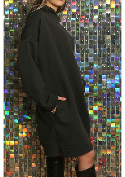 Kadın Moda Trend Rahat Kalın Uzun Sweatshirt modelleri