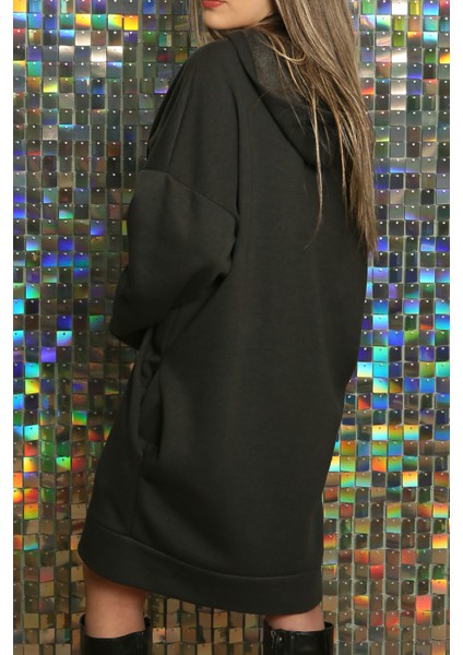 Kadın Moda Trend Rahat Kalın Uzun Sweatshirt fırsatları