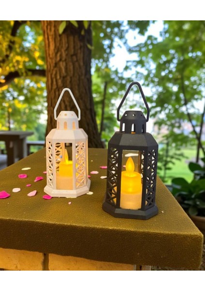 Dekoratif Pilli Gün Işığı Mum Efektli Fener Lamba Asılabilir 17 cm x 7,3 cm fiyatları