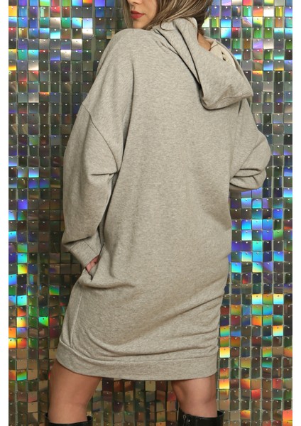 Kadın Moda Trend Rahat Kalın Uzun Sweatshirt indirimleri