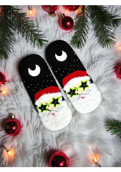 - Yılbaşı - Yeni Yıl Özel Desenli Premium Hediye Paketli - Patik Çorap fiyatları