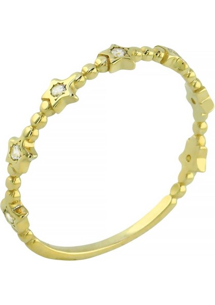 14 Ayar Altın Yıldızlı Yüzük - 0201351