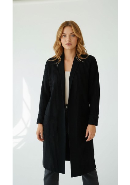 Kadın Şal Yaka Oversize Uzun Triko Hırka fiyatları