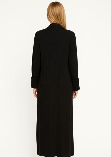 Kadın Şal Yaka Oversize Uzun Triko Hırka fırsatları