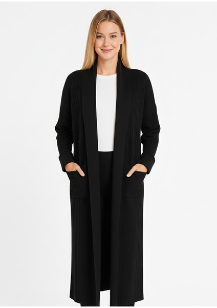 Kadın Şal Yaka Oversize Uzun Triko Hırka indirimleri