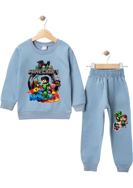 Erkek Çocuk Minecraf Pro Baskılı 2/8 Yaş Eşofman Takımı