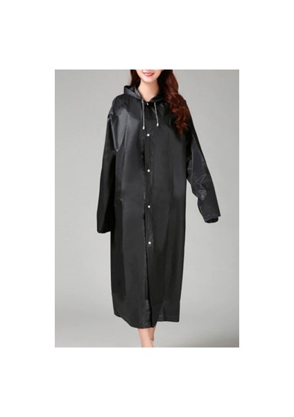 Eva Siyah Pardesü Yağmurluk (5314)