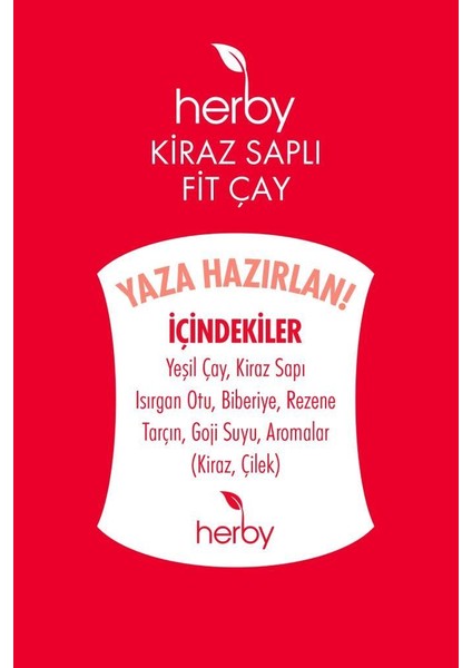 7 Gün Yaza Hazırlık - Kiraz Saplı Fit Çay 4'lü fiyatları