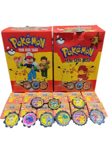 Pokemon Yeni Seri Taso (30 Adet) En Sevilen Nostaljik Pokemon Karakter Tasoları Oyun Kağıtları modelleri