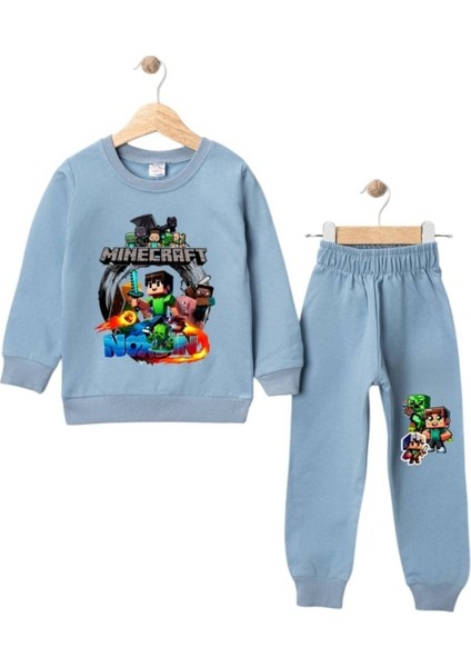 Erkek Çocuk Minecraf Pro Baskılı 2/8 Yaş Eşofman Takımı