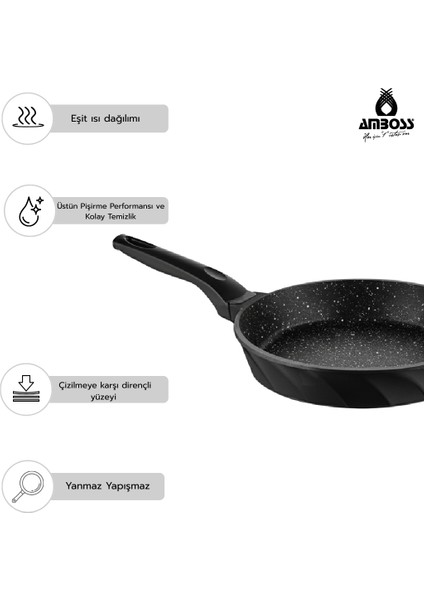 Vento 16 Parça Döküm Tencere Tava Sahan Seti (Siyah) fırsatları