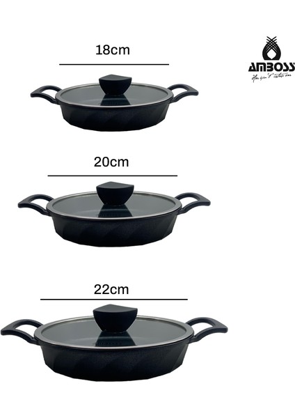 Vento 16 Parça Döküm Tencere Tava Sahan Seti (Siyah) indirimleri